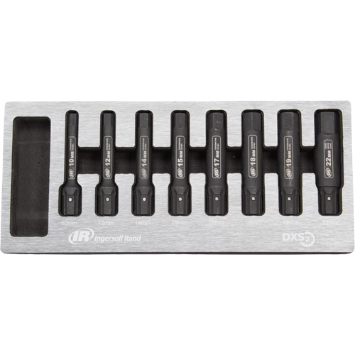 Metric Bit Impact Socket Set, Hex, 8 Pcs Air Extreme Inc.