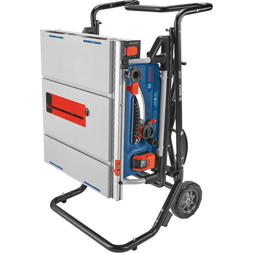 Scie &agrave; table de chantier avec support roulant Gravity-Rise, 120 V, 15 A, 3800 tr/min Air Extreme Inc.