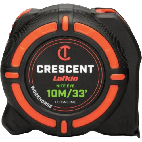 WORKHORSE NITE EYE Tape Measure, 1-1/4" x 35' Air Extreme Inc.