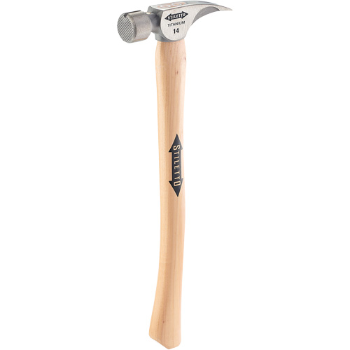 Marteau &agrave; face en titane frais&eacute;e avec manche incurv&eacute; en noyer, 14 oz, Prise en Bois, 18" lo Air Extreme Inc.