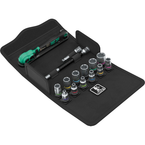 Jeu de cl&eacute; &agrave; cliquet SA 13 Zyklop Comfort avec levier dinversion, 15 Mcx, Prise de 1/4" Air Extreme Inc.