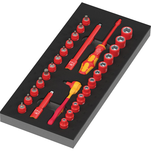 Foam Insert 8007 A VDE Zyklop VDE Ratchet Set 1, 1000 V, 30 Pcs Air Extreme Inc.