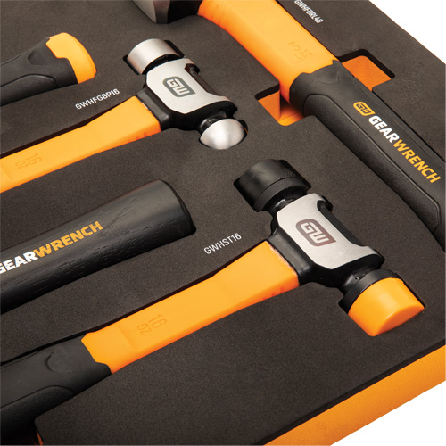 Jeu de marteaux mixtes dans un plateau de rangement en mousse, 5 morcea Air Extreme Inc.