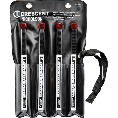 4-Piece Thread Restoring File Set, Square, 9" Air Extreme Inc.