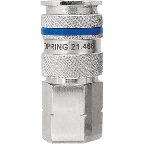 Raccord industriel rapide QUIKSILVER, Laiton nickel&eacute;, 3/8", NPT femelle, 435 PSI Air Extreme Inc.