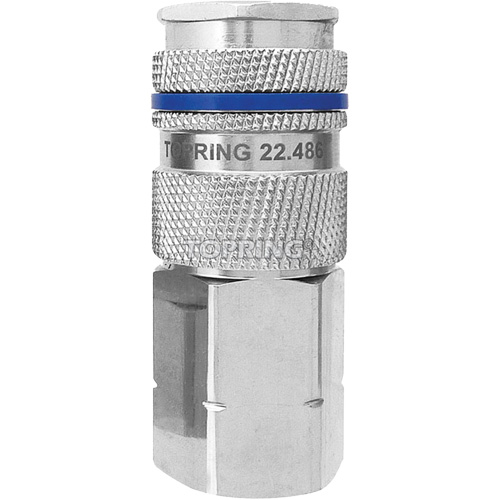 Raccord industriel rapide QUIKSILVER, Laiton nickel&eacute;, 1/2", NPT femelle, 500 psi Air Extreme Inc.