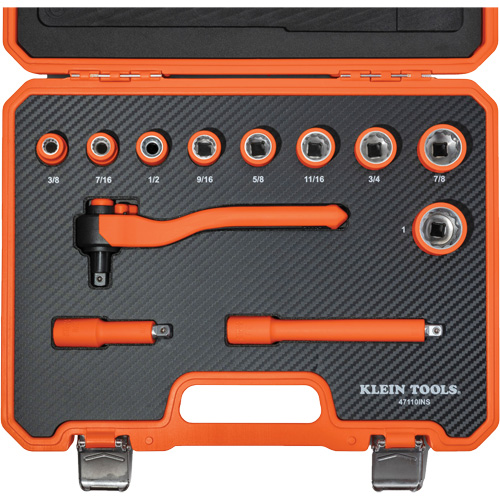 Insulated Ratchet & Socket Set with Case, 1000 V, 12 Pcs Air Extreme Inc.