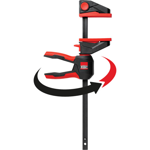 Serre-joints &agrave; g&acirc;chette pour barres &agrave; une main avec poign&eacute;e rotative &agrave; 360°, 4-1/2" (114,3 mm) Air Extreme Inc.