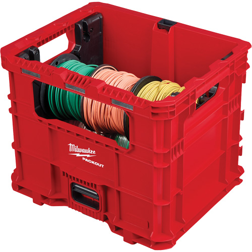PACKOUT Wire Pulling XL Crate, 15-3/4" x 18-5/8" x 15", Black/Red Air Extreme Inc.
