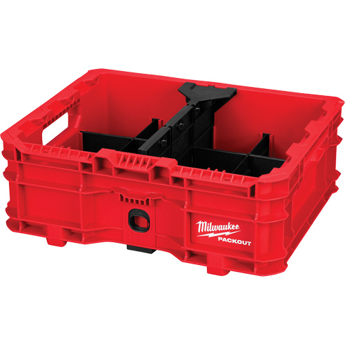PACKOUT Low-Profile Crate, 15" x 18-5/8" x 6-5/8", Black/Red Air Extreme Inc.