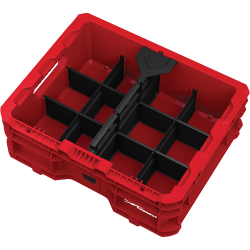 PACKOUT Low-Profile Crate, 15" x 18-5/8" x 6-5/8", Black/Red Air Extreme Inc.