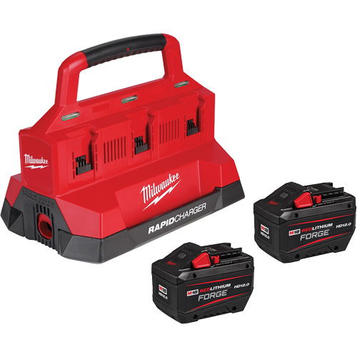 M18 Forge Starter Kit with 2 Batteries & 6-Bay Rapid Charger, Lithium-Ion, 18 V, 12 Ah Air Extreme Inc.