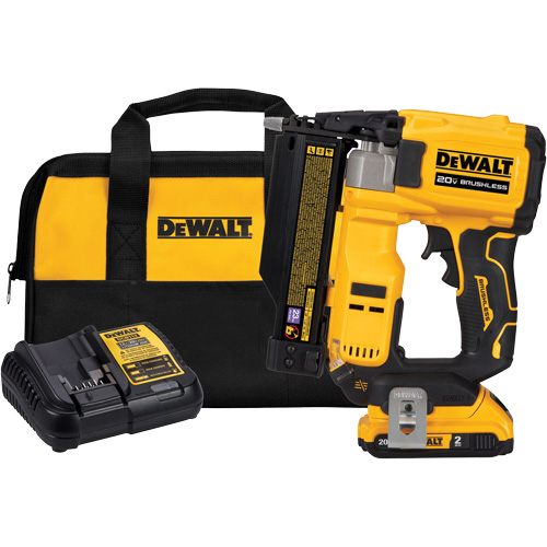 ATOMIC COMPACT SERIES Brushless Cordless 23 Ga. Pin Nailer Kit, 20 V, Lithium-Ion Air Extreme Inc.