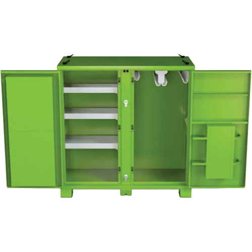 Armoire de rangement d'&eacute;PI sur place, Acier, Vert lime haute visibilit&eacute; Air Extreme Inc.