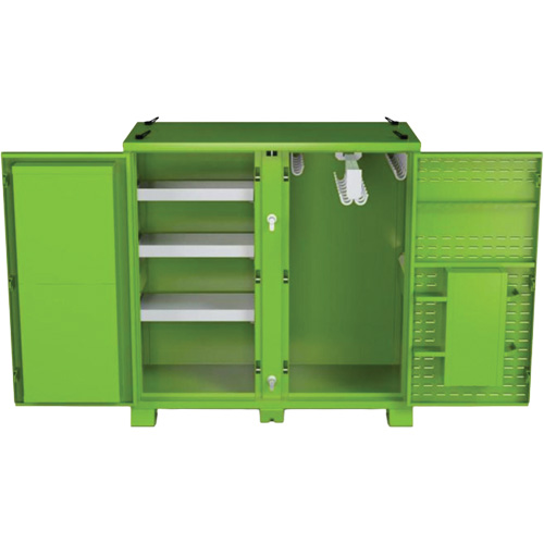 Armoire ventil&eacute;e pour le rangement d'&eacute;PI sur place, Acier, Vert lime haute visibilit&eacute; Air Extreme Inc.