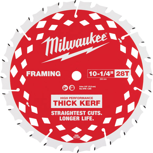 Thick Kerf Framing Circular Saw Blade, 10-1/4", 28 Teeth, Wood Use Air Extreme Inc.