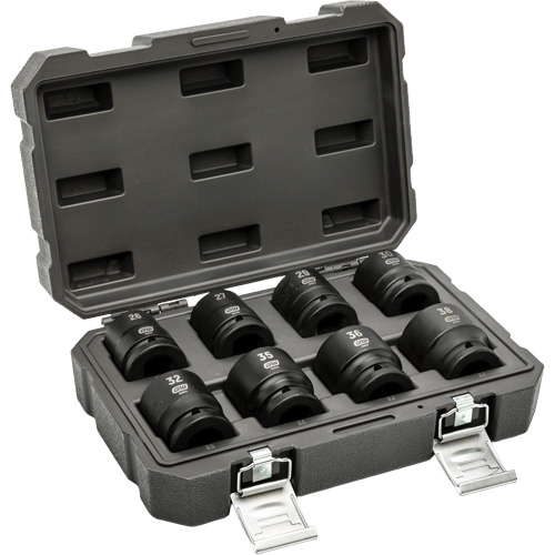 Jeu de douilles m&eacute;triques &agrave; 6 pans, 8 Mcx, Chocs, Prise de 3/4" Air Extreme Inc.