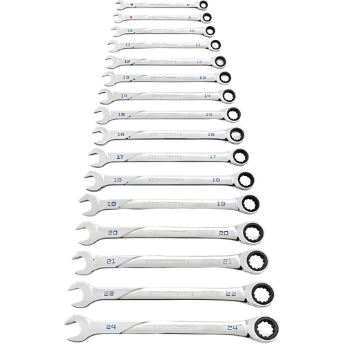 Jeu de cl&eacute;s 120XP Universal Spline XL, Combinaison &agrave; cliquet, 16 morceaux, M&eacute;trique Air Extreme Inc.