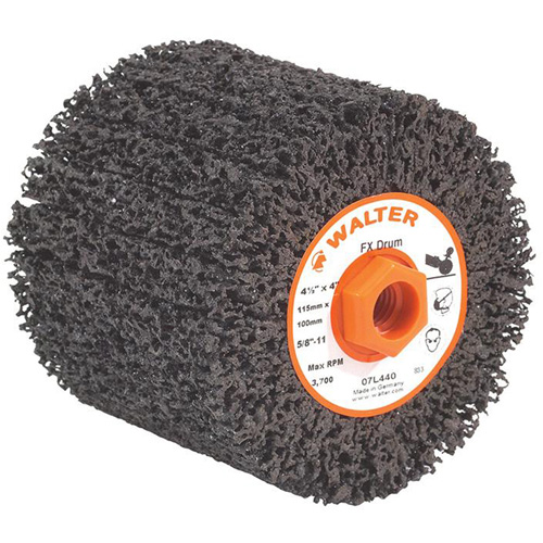 Tambour de finition FX, 4-1/4" dia. x 4" la, 5/8"-11 Arbre, Grain Cors&eacute; Air Extreme Inc.