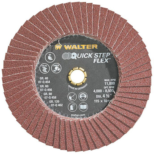 QUICK-STEP FLEX Flap Disc, 4-1/2" x Type 29, 80 Grit, Aluminum Oxide Air Extreme Inc.