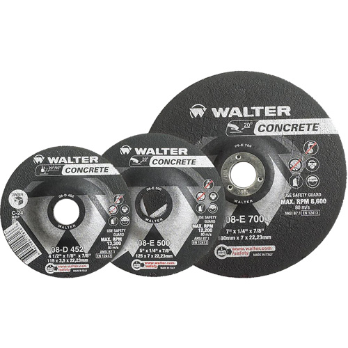 Depressed Centre Grinding Wheels - Concrete Type 27, 4-1/2" x 1/8", 7/8" Arbor, Type 27 Air Extreme Inc.