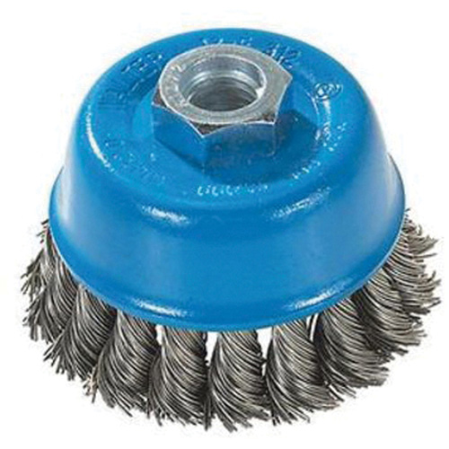 Brosse &agrave; fils nou&eacute;s torsad&eacute;s, 3" dia. x M10x1,25 arbre Air Extreme Inc.