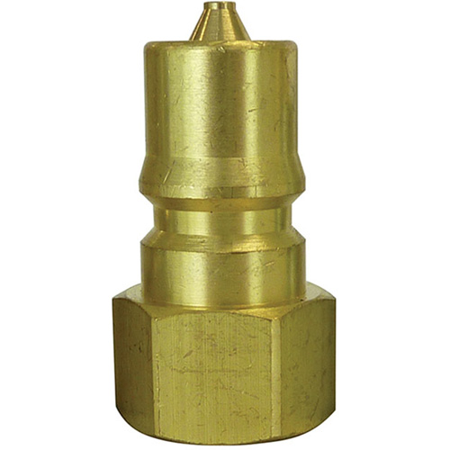 Hydraulic Quick Coupler Plug, 3/8" Dia., Brass Air Extreme Inc.