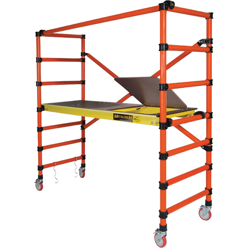 Mobile Work Scaffolding - Speedy Mobile Scaffolding, Fibreglass Frame, 79-1/2" D x 78" H Air Extreme Inc.