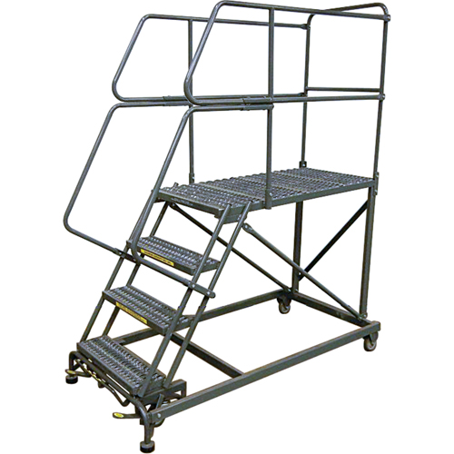 Plateformes de travail mobiles, Acier, 5 Marches, 50" ha, 36" p, 24" Marche, Stri&eacute; Air Extreme Inc.