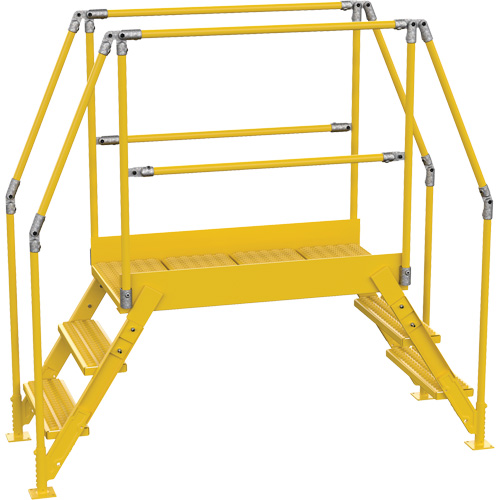 Crossover Ladder, 78-1/2" Overall Span, 30" H x 48" D, 24" Step Width Air Extreme Inc.