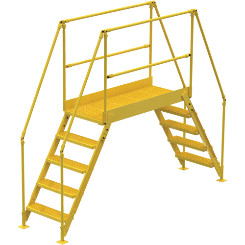 Crossover Ladder, 115-1/2" Overall Span, 50" H x 60" D, 24" Step Width Air Extreme Inc.