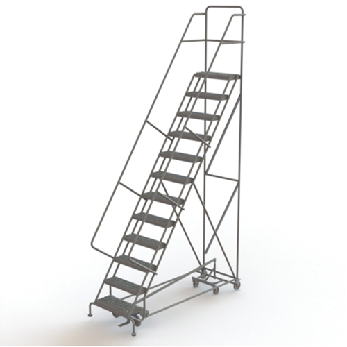 &eacute;chelles roulantes multidirectionnelles, 12 marches, Largeur de la marche 24", Hauteur de la plateforme 120", Acier Air Extreme Inc.
