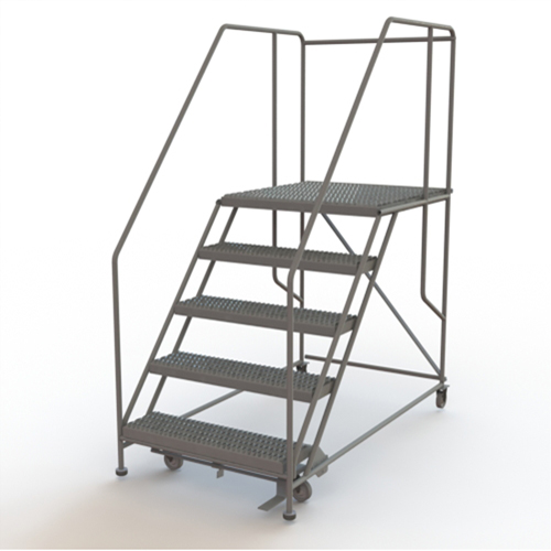 Plateforme de travail mobile, Acier, 5 Marches, 50" ha, 36" p, 36" Marche, Stri&eacute; Air Extreme Inc.