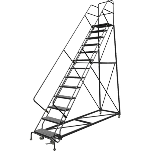 &eacute;chelles en angle de s&eacute;curit&eacute;, 13 marches, Perfor&eacute;, Inclinaison 50°, Hauteur 130" Air Extreme Inc.