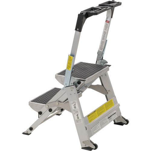 &eacute;chelle escabeau avec roues pivotantes, 2 marches, 23" x 21" x Hauteur 34,50" Air Extreme Inc.