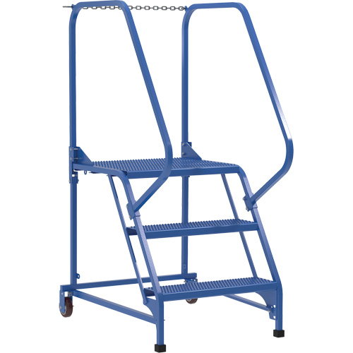 Maintenance Ladder, 3 Steps, 23-9/16" Step Width, 30" Platform Height, Steel Air Extreme Inc.