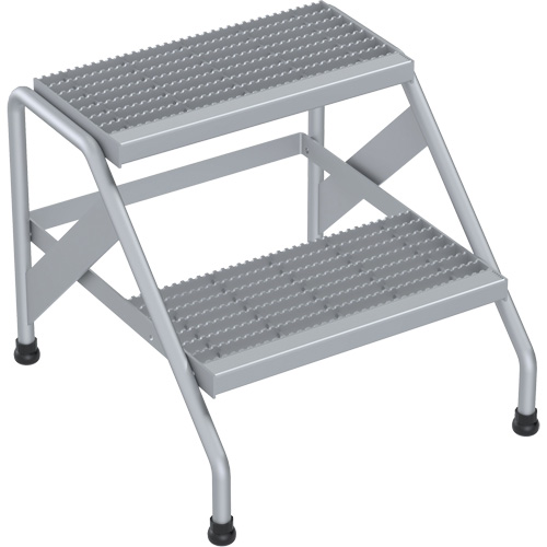 Aluminum Step Stand, 2 Step(s), 22-13/16" W x 24-9/16" L x 20" H, 500 lbs. Capacity Air Extreme Inc.