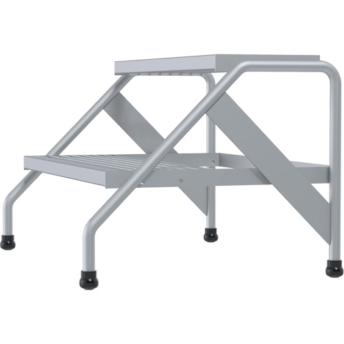 Aluminum Step Stand, 2 Step(s), 32-13/16" W x 24-9/16" L x 20" H, 500 lbs. Capacity Air Extreme Inc.