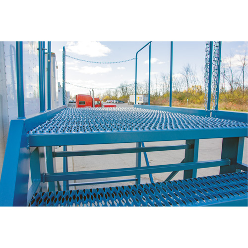 Snow Ladder, Steel, 10 Steps, 99" H, 85-1/2" D, 48" Step, Serrated Air Extreme Inc.