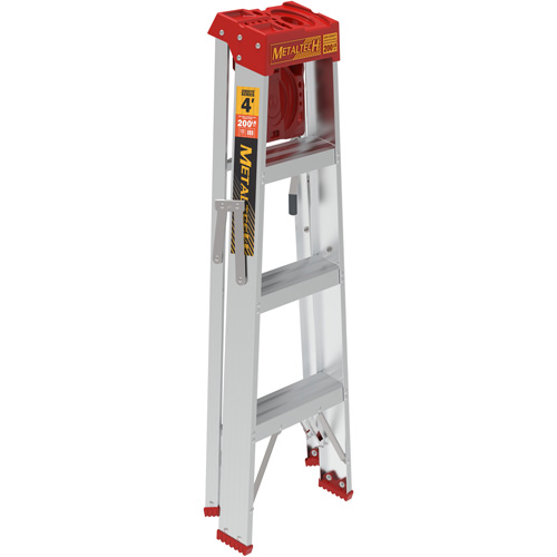 Step Ladder with Paint Tray, 4', Aluminum, 200 lbs. Capacity, Type 3 Air Extreme Inc.