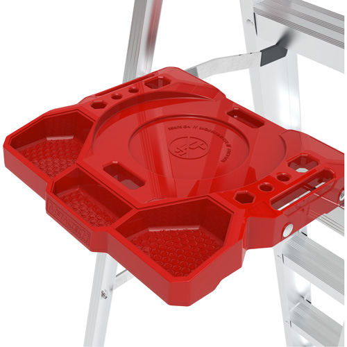 Step Ladder with Paint Tray, 4', Aluminum, 200 lbs. Capacity, Type 3 Air Extreme Inc.