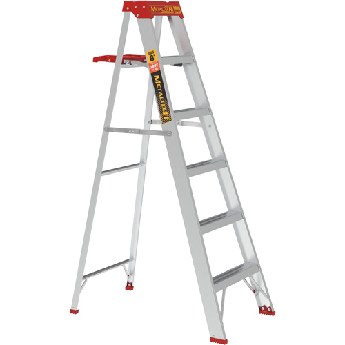 Step Ladder with Paint Tray, 6', Aluminum, 200 lbs. Capacity, Type 3 Air Extreme Inc.