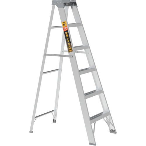 Step Ladder, 6', Aluminum, 225 lbs. Capacity, Type 2 Air Extreme Inc.
