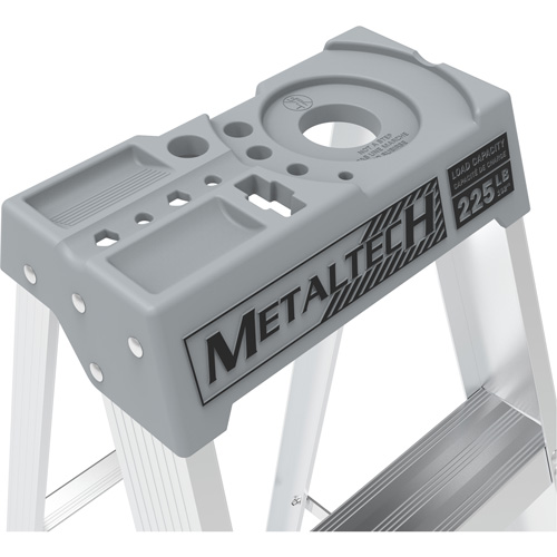 Step Ladder with Paint Tray, 8', Aluminum, 225 lbs. Capacity, Type 2 Air Extreme Inc.