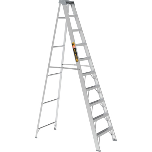 Step Ladder, 10', Aluminum, 225 lbs. Capacity, Type 2 Air Extreme Inc.