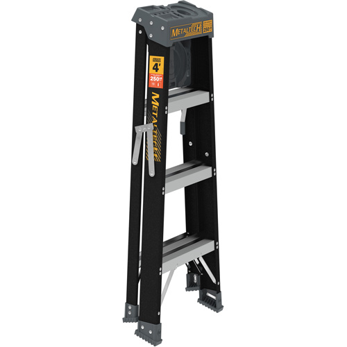 Step Ladder with Paint Tray, 4', Fibreglass, 250 lbs. Capacity, Type 1 Air Extreme Inc.