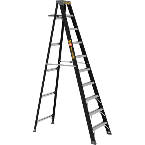 Step Ladder with Paint Tray, 10', Fibreglass, 250 lbs. Capacity, Type 1 Air Extreme Inc.
