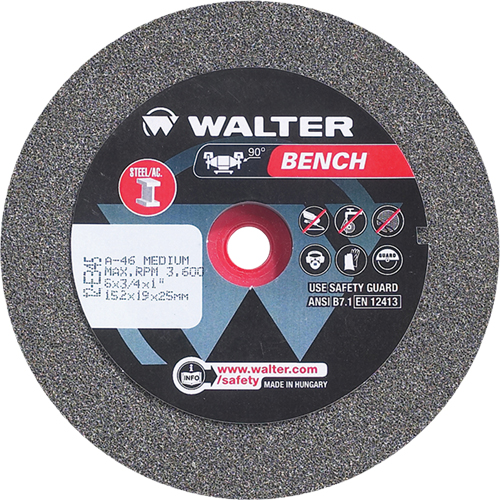 Bench Grinding Wheels, 6" x 1", 1" Arbor, 1 Air Extreme Inc.