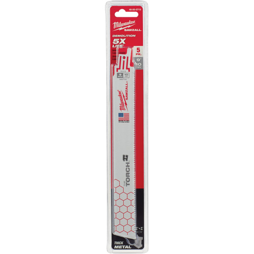 Lame The Torch Ice Hardened Sawzall, Bim&eacute;tal, 10 Dents par pouce, 9" lo x 1" la Air Extreme Inc.