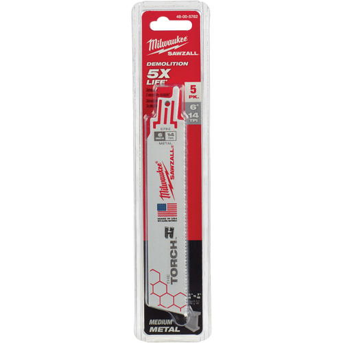 Lame The Torch Sawzall, Bim&eacute;tal, 14 Dents par pouce, 6" lo x 1" la Air Extreme Inc.